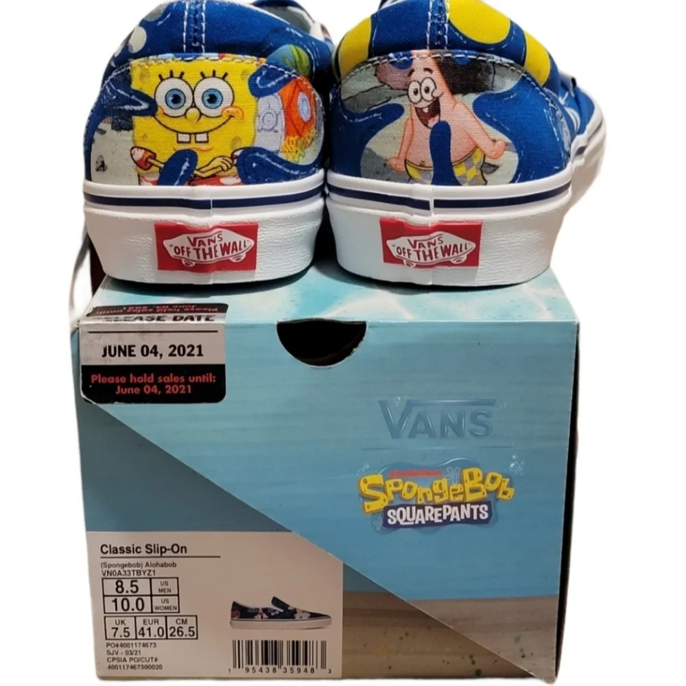 Vans x‎ SpongeBob SquarePants Slip On Alohabob Limited Edition 8.5/10